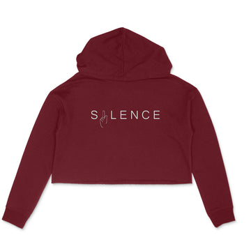 Silence - Crop Hoodie