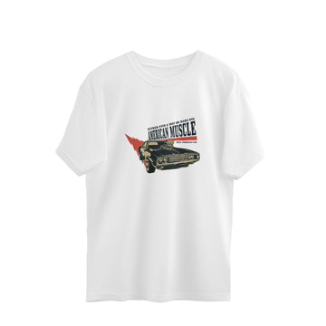 The American Muscle - Smokewhite Oversized T-shirt