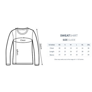 Sweatshirts_printrove_size_guide