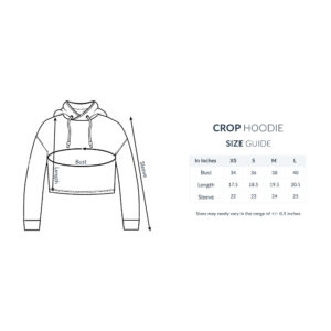 Crop_Hoodies_printrove_size_guide